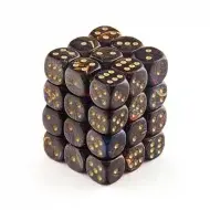 Chessex Dice Set Scarab Blue Blood/Gold 12mm d6 (36x)