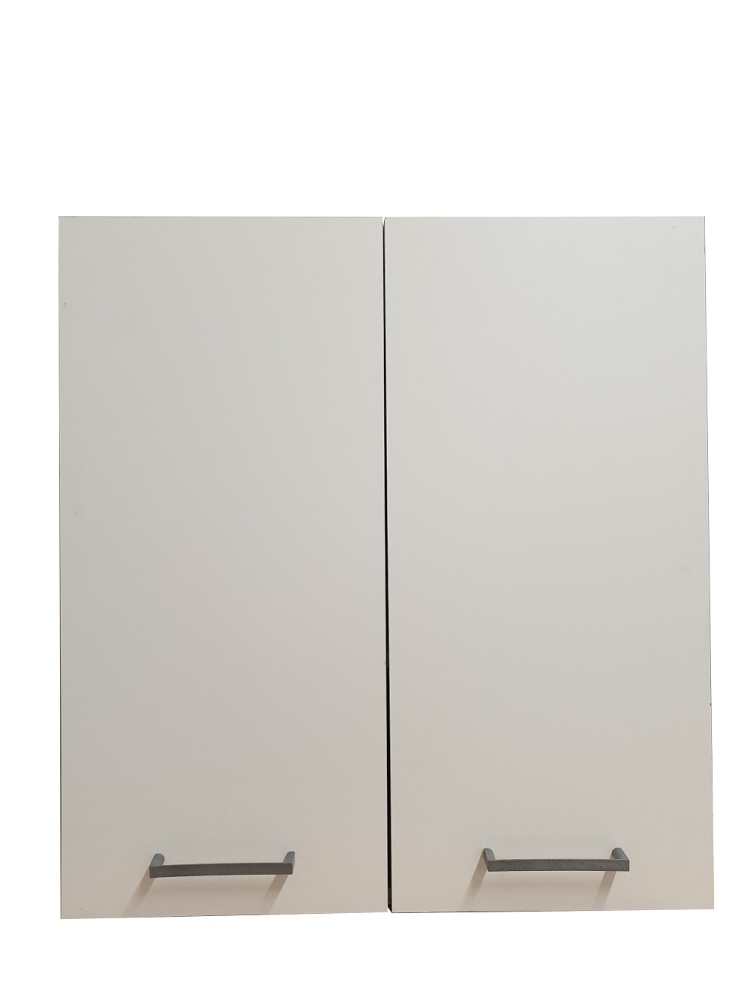 Koupelnová skříň dvoudveřová VR 05, bílá/beton Z EXPOZICE PRODEJNY, II. jakost
