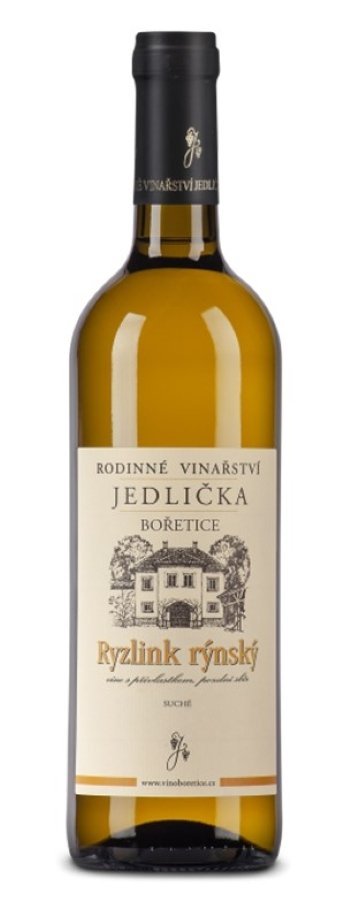 Jedlička Ryzlink Rýnský Pozdní sběr 0,75l 12,5% ETIKETA