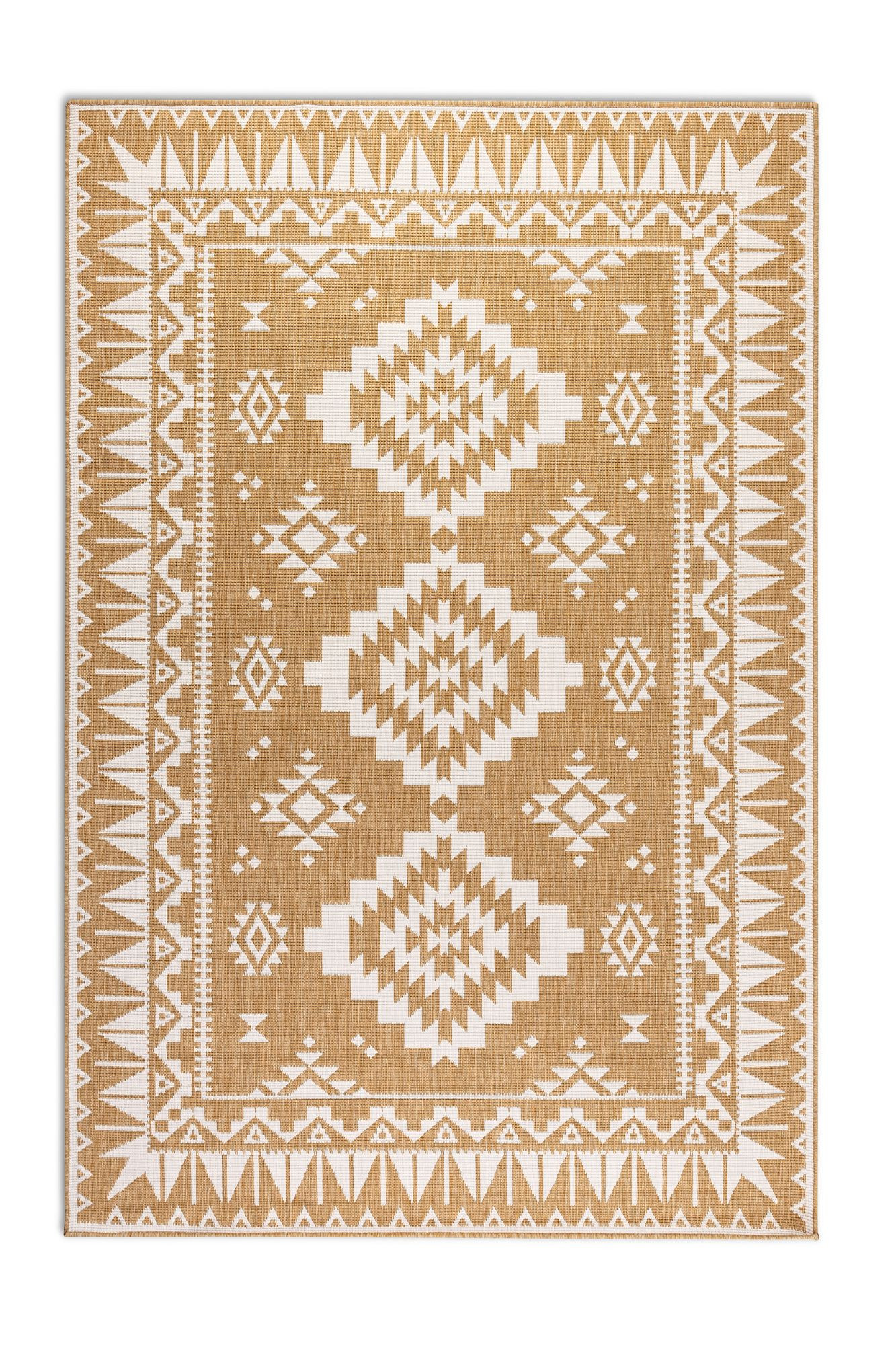 Kusový koberec Gemini 106022 Ochre z kolekce Elle – na ven i na doma - 80x150 cm ELLE Decoration koberce
