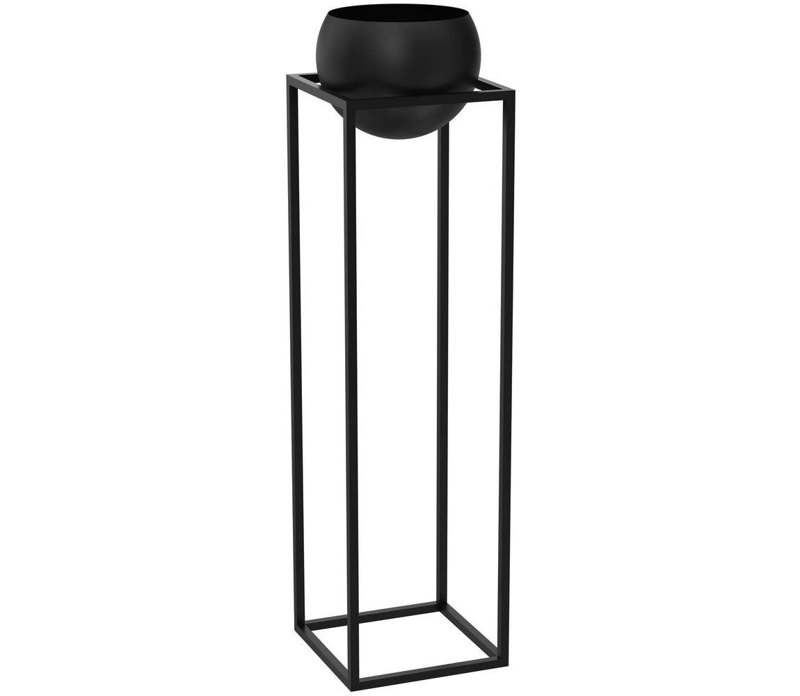 Kovový květináč 111,3x29 cm černá