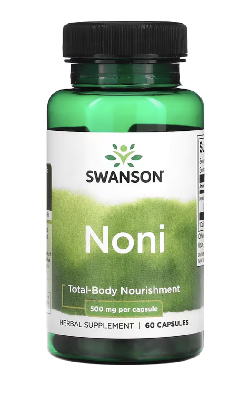 Swanson Noni, morinda barvířská, 500 mg, 60 kapslí