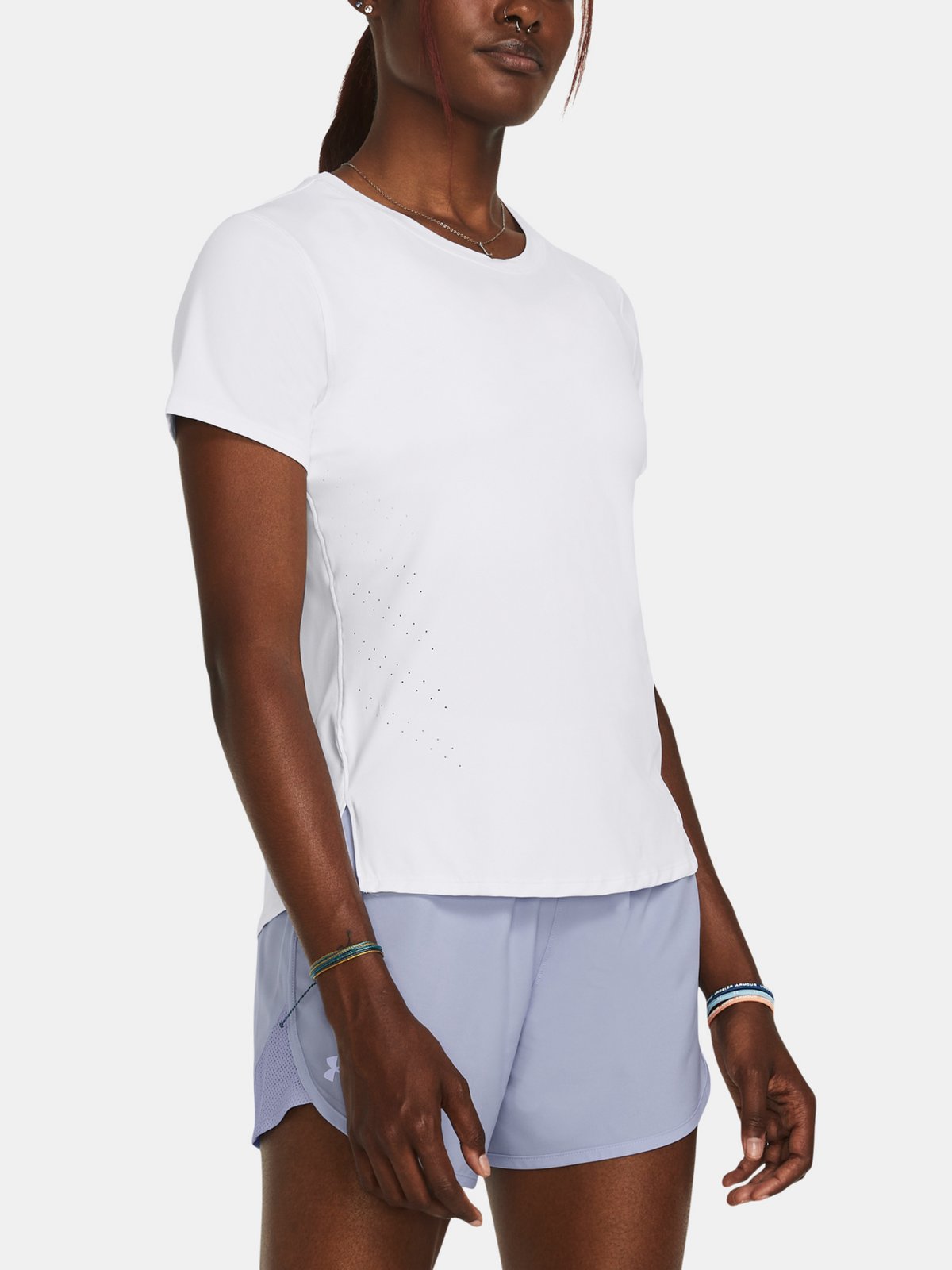 Under Armour Tričko UA Launch Elite Shortsleeve-WHT - Dámské