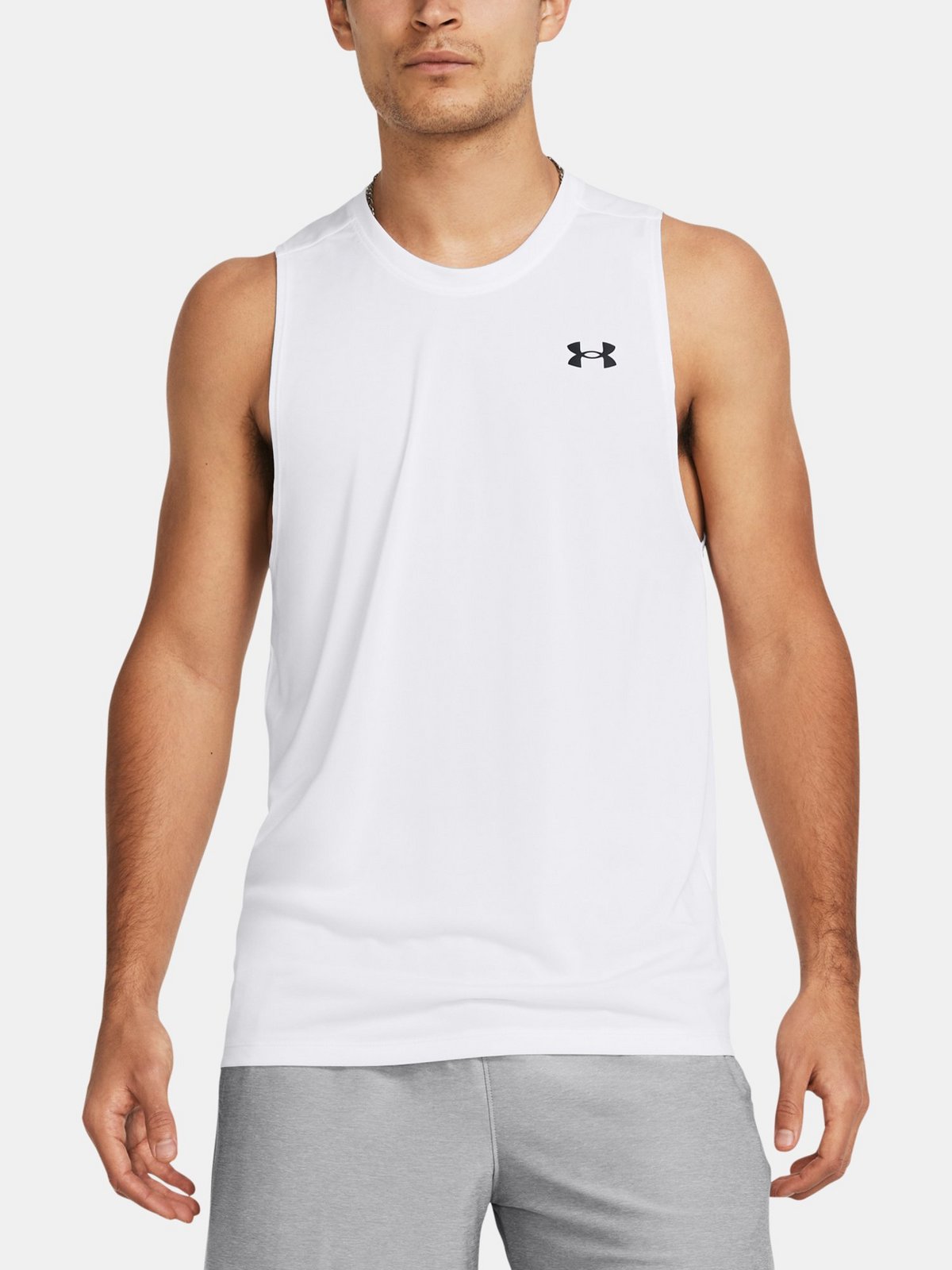 Under Armour Tílko UA Tech Tank-WHT - Pánské