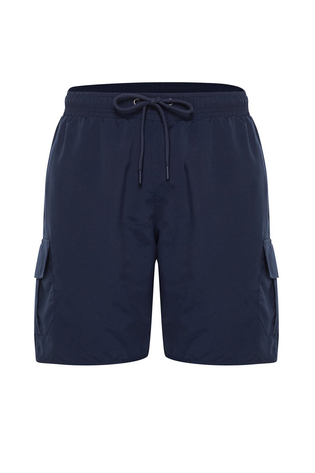 Trendyol Navy Blue Cargo Pocket Standard Length Marine Shorts