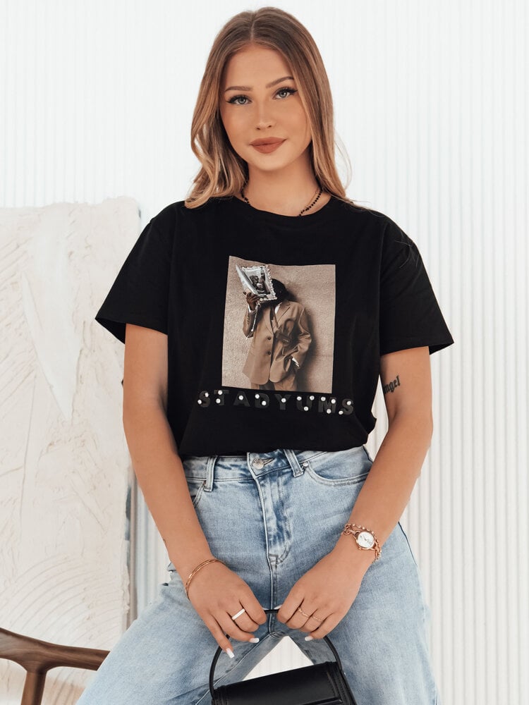 CARSTI dámské tričko černé Dstreet