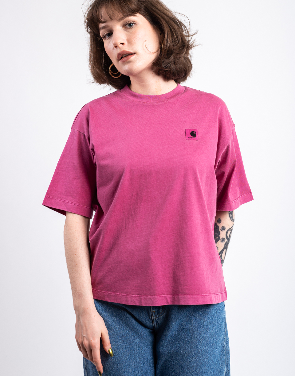 Carhartt WIP W' S/S Nelson T-Shirt Magenta garment dyed XS