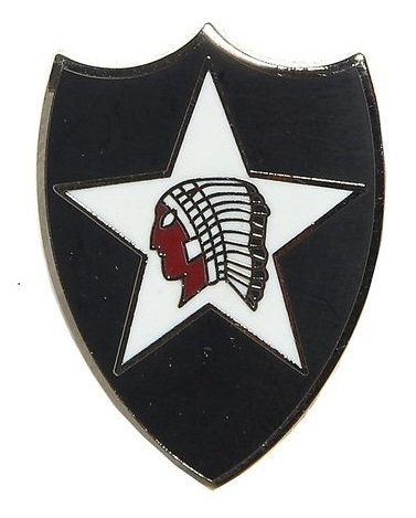 Odznak pěší divize kovový pins 2nd Infantry Division US ARMY