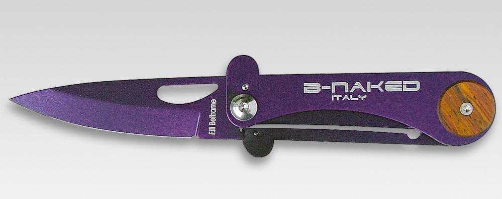 Nůž zavírací B-NAKED Beltrame Italy fialová metalíza