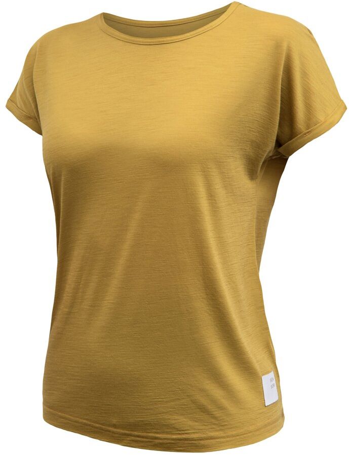 SENSOR MERINO AIR traveller dámské triko kr.rukáv mustard Velikost: L