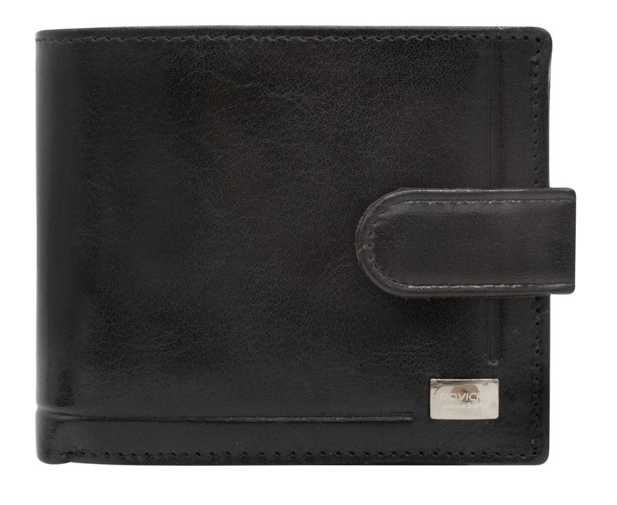 Rovicky Pánská kožená peněženka Naphophoros černá One size