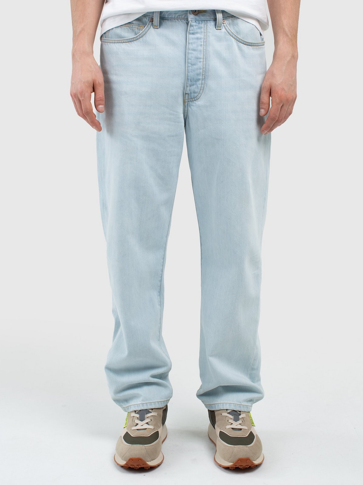 Big Star Man's Loose Trousers Denim 190056 Light Denim-246