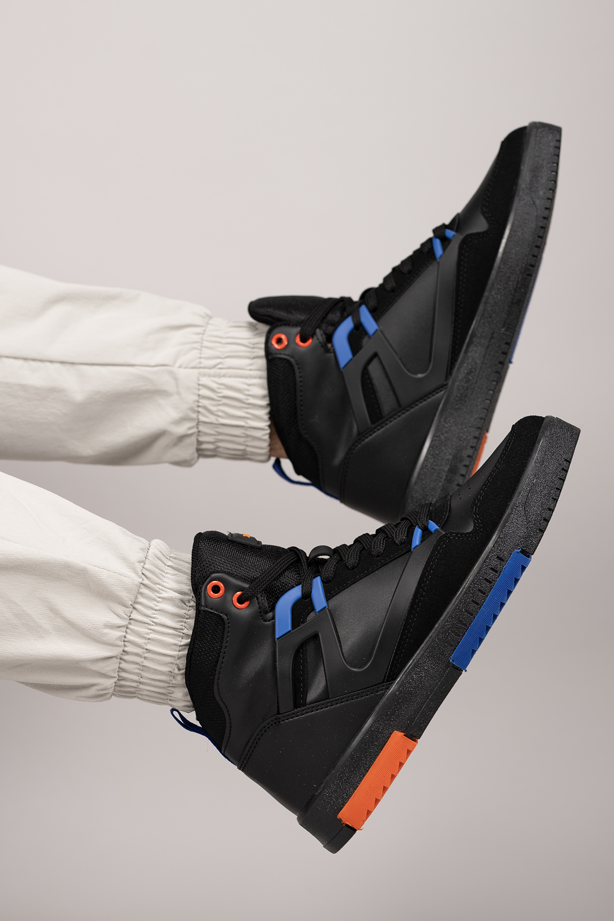 Riccon Men's Comfort Sneaker Boots 001263 Black Saks