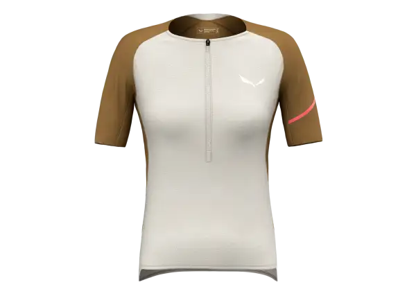 Salewa Vento AM HZT dámský dres krátký rukáv Oatmeal vel. 42/36/S