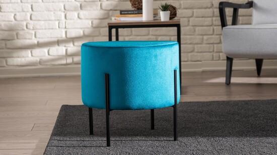 Atelier del Sofa Tuffet Flow Blue/Black