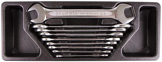 Licota Oboustranné ploché klíče 9 dílů ve výplni do dílenského vozíku - LIACK384005