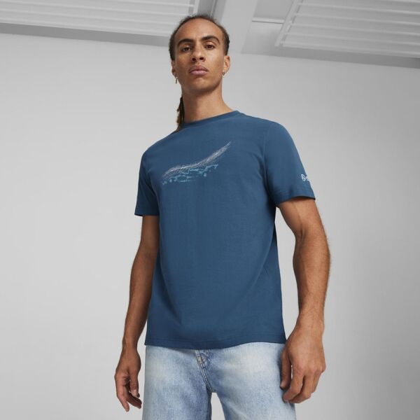 Puma MERCEDES-AMG PETRONAS F1 ESSENTIALS  CAR GRAPHIC TEE Pánské triko, modrá, velikost
