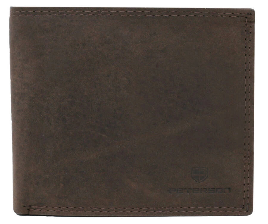 Peterson Pánská kožená peněženka Scehs hnědá One size