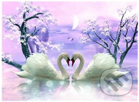 Diamantové malování - Labutí láska - Norimpex