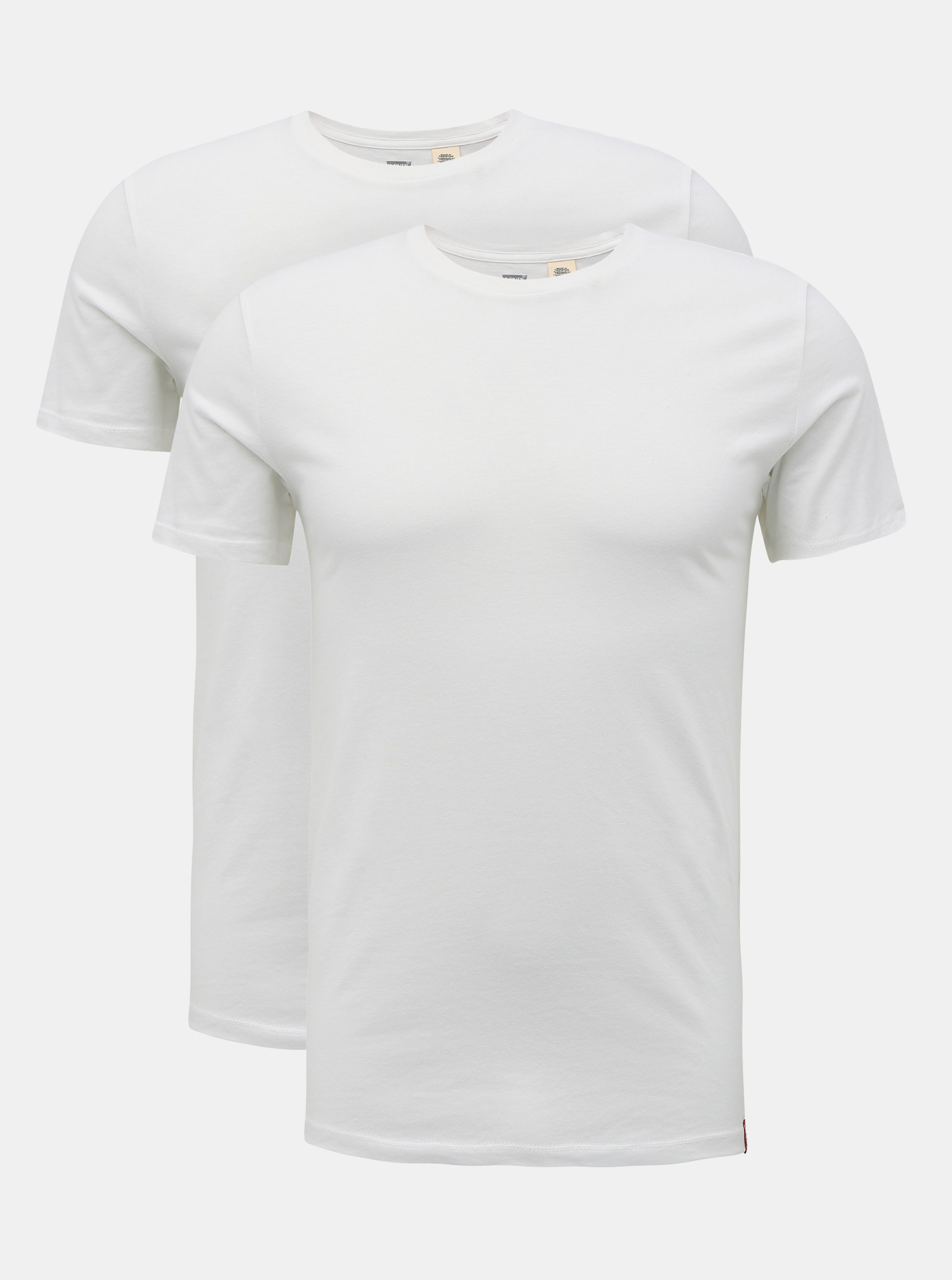 Levi's Sada dvou bílých pánských basic triček Levi's® - Pánské
