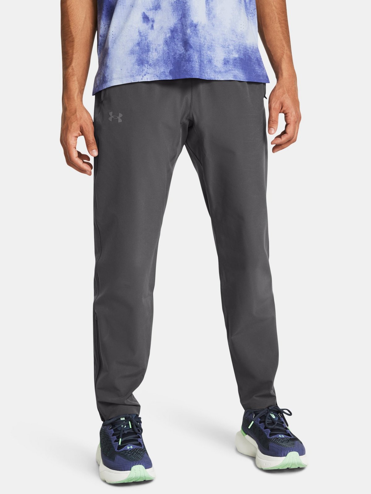 Under Armour Kalhoty UA OUTRUN THE STORM PANTS-GRY - Pánské