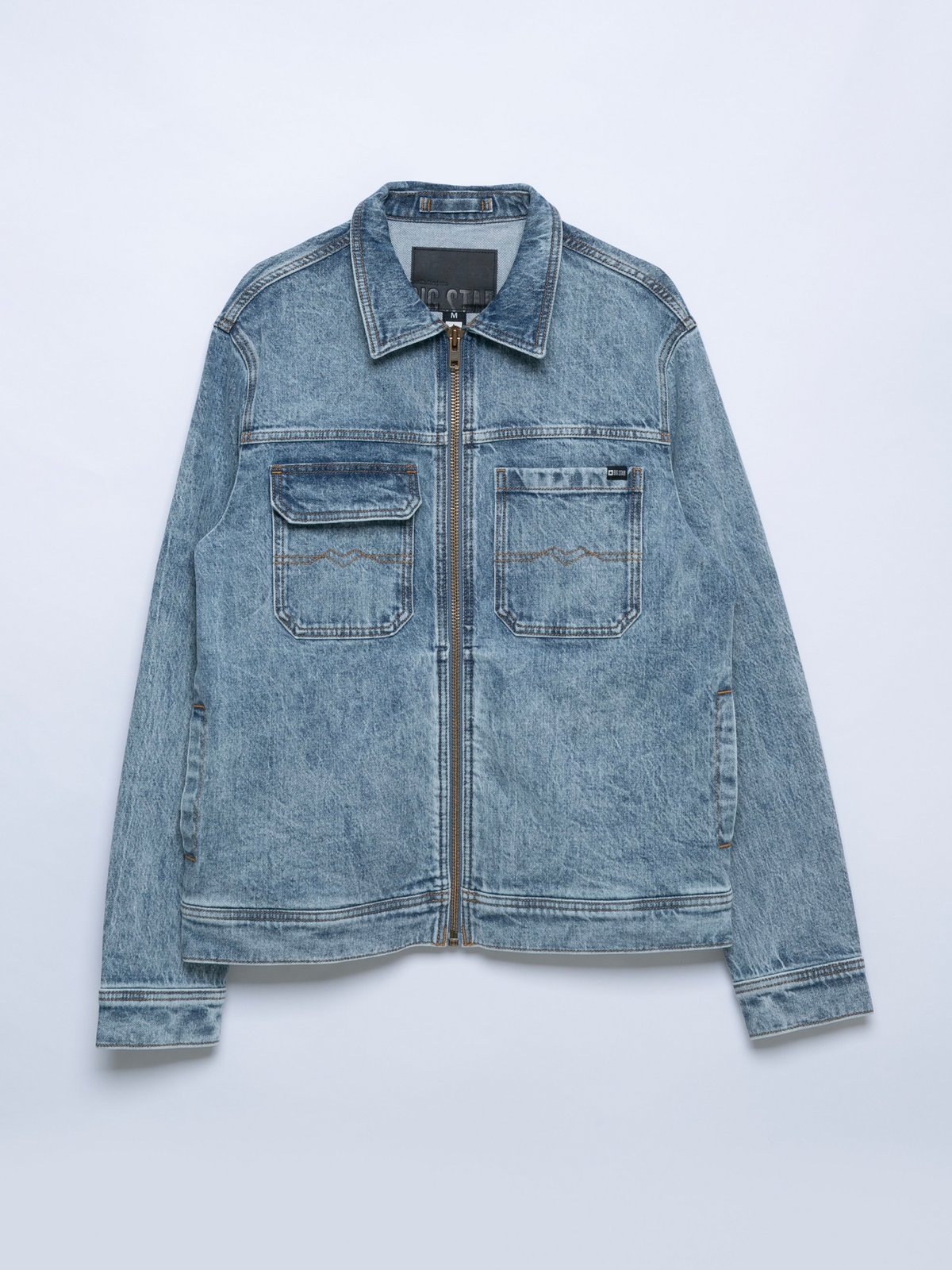 Big Star Man's Jacket Outerwear 130412 Light Denim-167