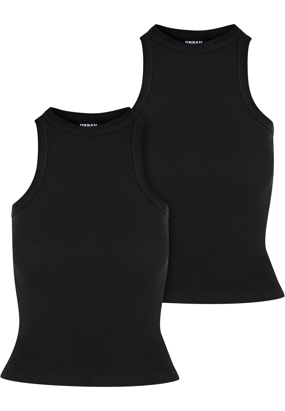 Dámské tílko Racer Back Rib - 2 Pack černé+černé