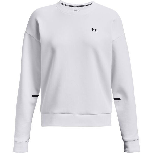Under Armour UNSTOPPABLE FLC CREW Dámská mikina, bílá, velikost
