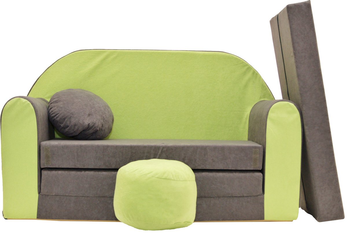 Ourbaby Sofa gray-green Pohovka Dvoumístná 1275