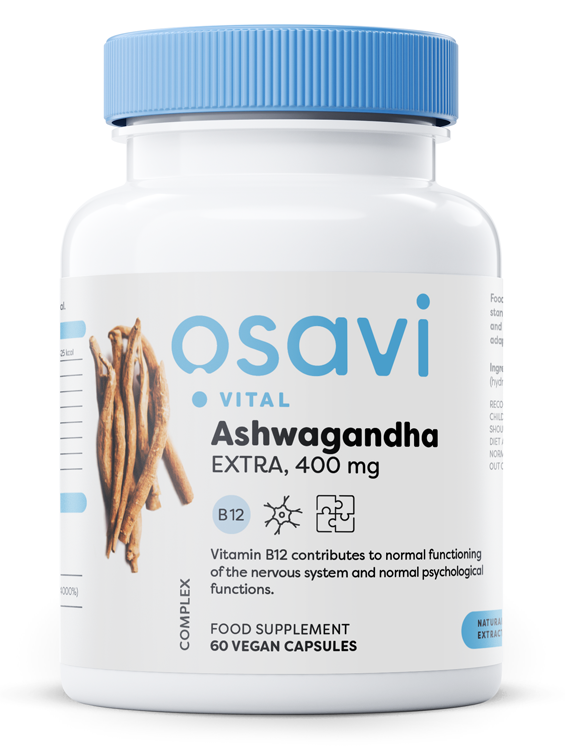 Osavi Ashwagandha Extra, 400 mg, 60 vegan kapslí