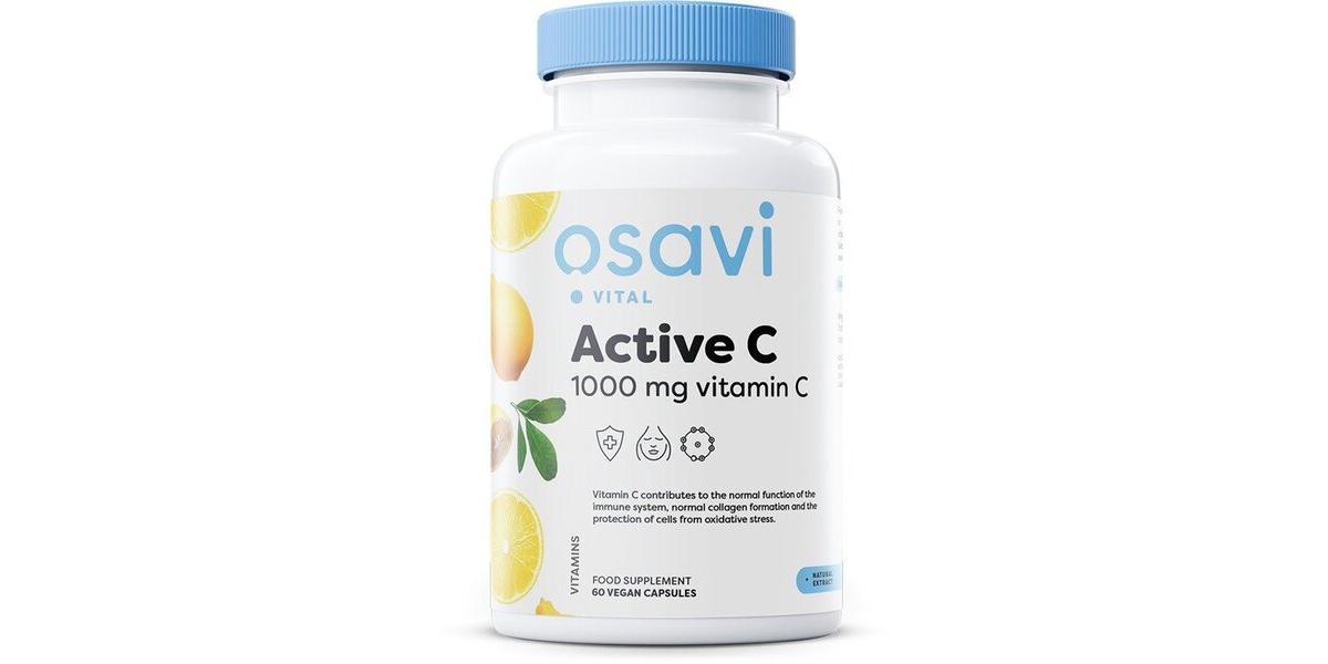 Osavi Active C, 1000 mg Vitamin C, 60 vegan kapslí