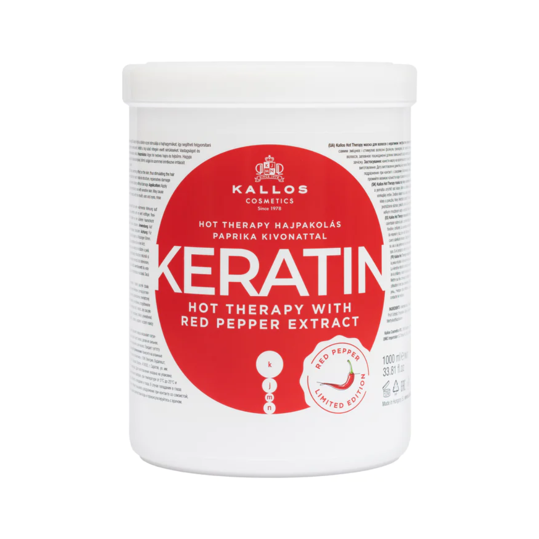KALLOS Kallos Hot Therapy hair wrap with Keratin and paprika extract 1000 ml