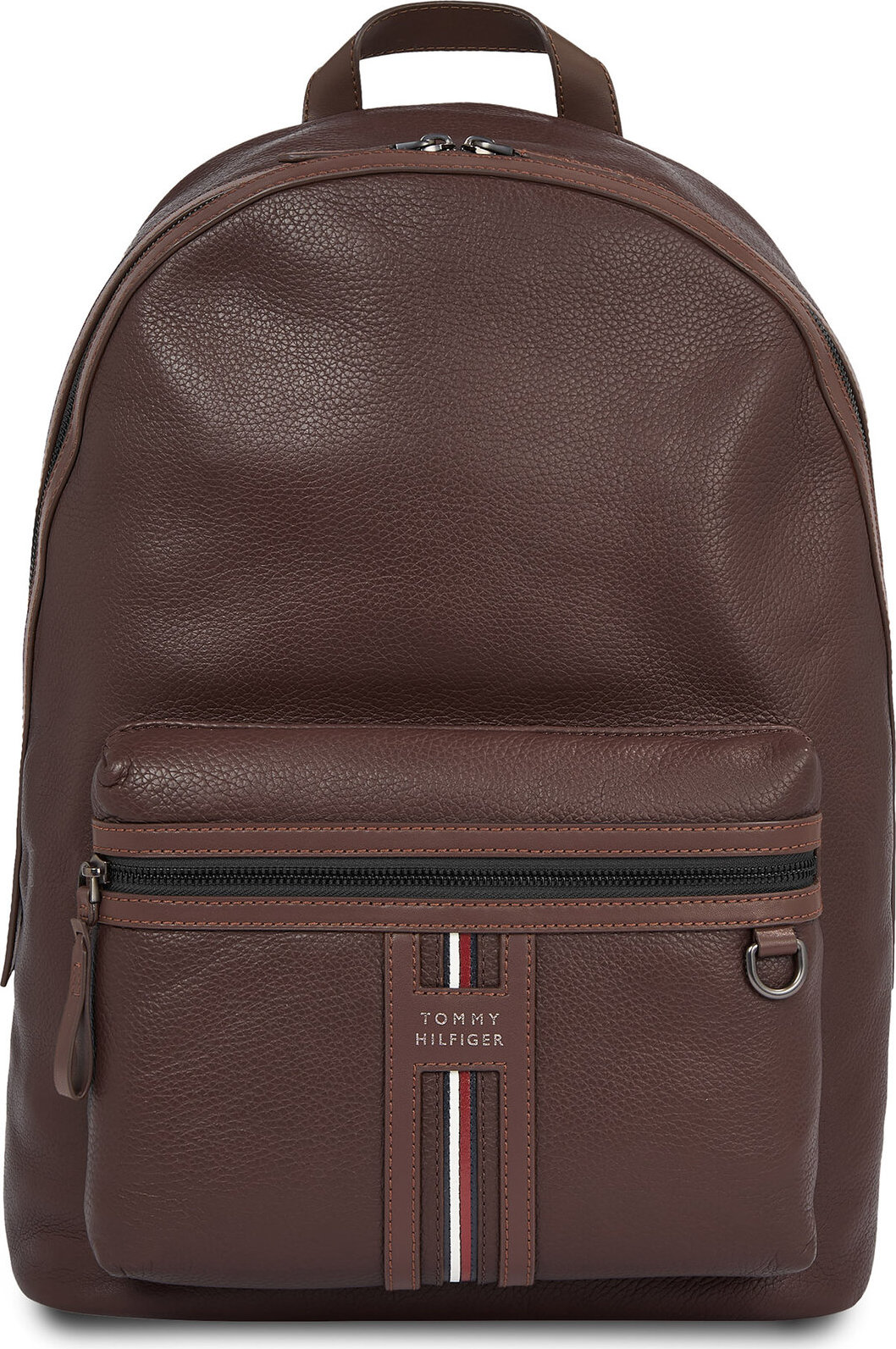 Batoh Tommy Hilfiger Th Premium Leather Backpack AM0AM12224 Warm Cognac GTY