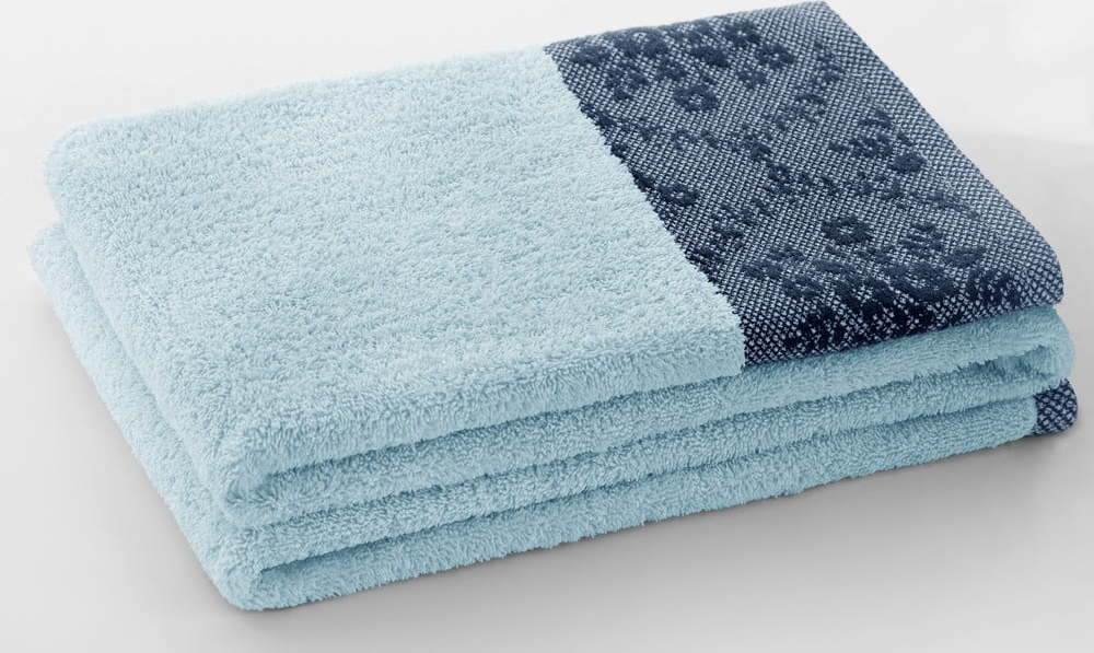 Modrý froté bavlněný ručník 50x90 cm Crea – AmeliaHome
