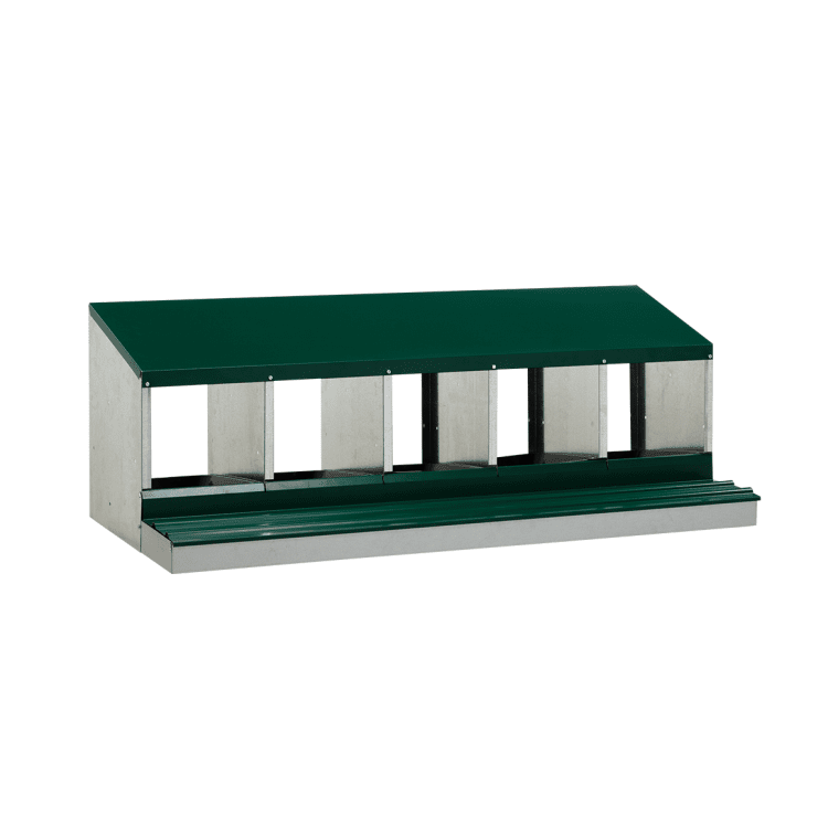 Snáškové hnízdo GAUN pro 5 nosnic - kovová snášedla - 10194