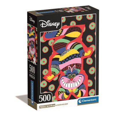 Clementoni - Puzzle 500 Disney the chesh.cat Compact