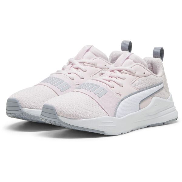 Puma WIRED RUN PURE JR Dětská vycházková obuv, bílá, velikost 35.5