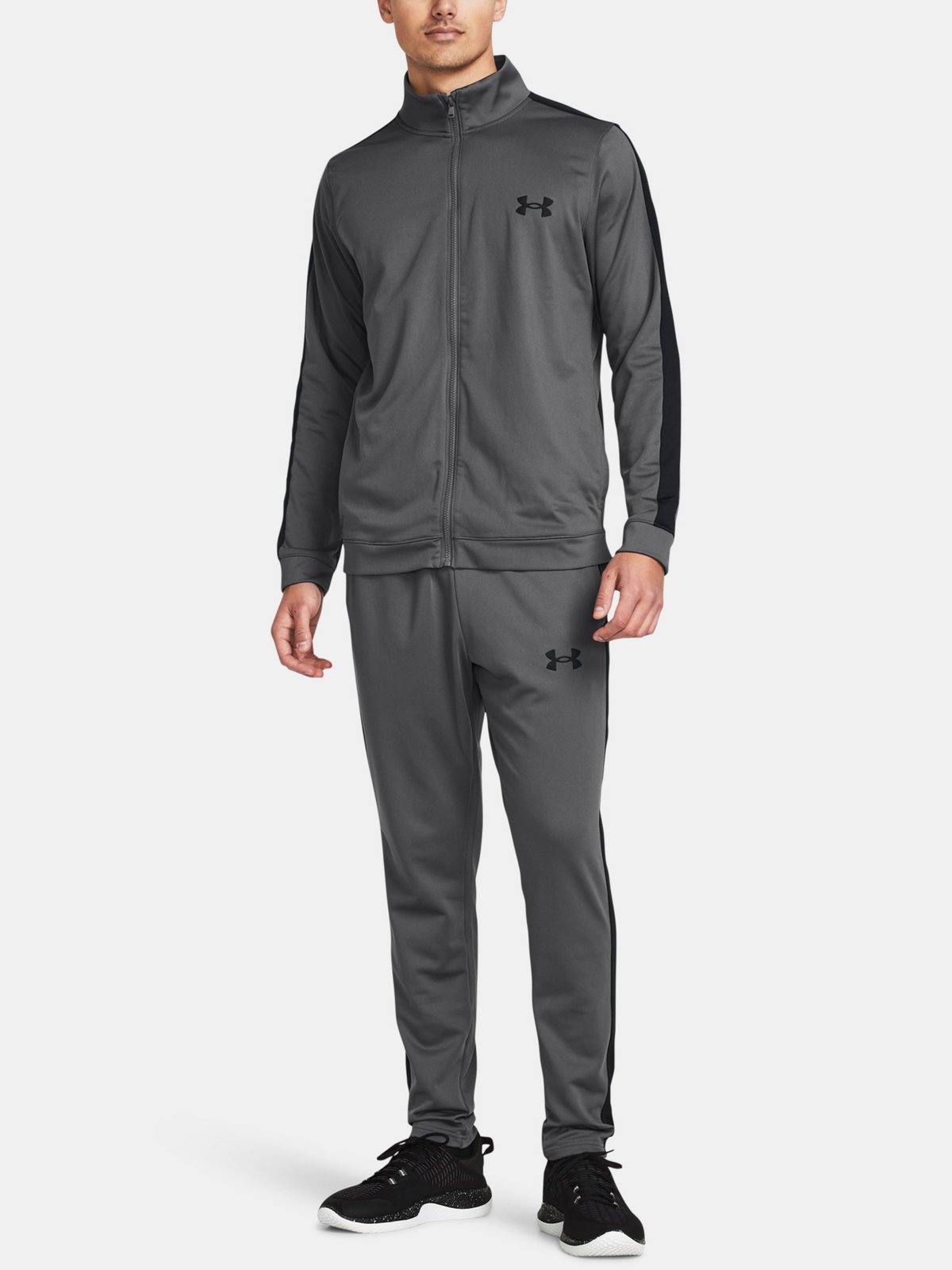 Under Armour Souprava UA Knit Track Suit-GRY - Pánské