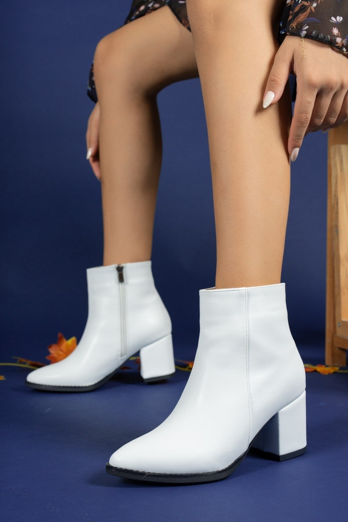 Riccon White Skin Women's Boots 0012893s