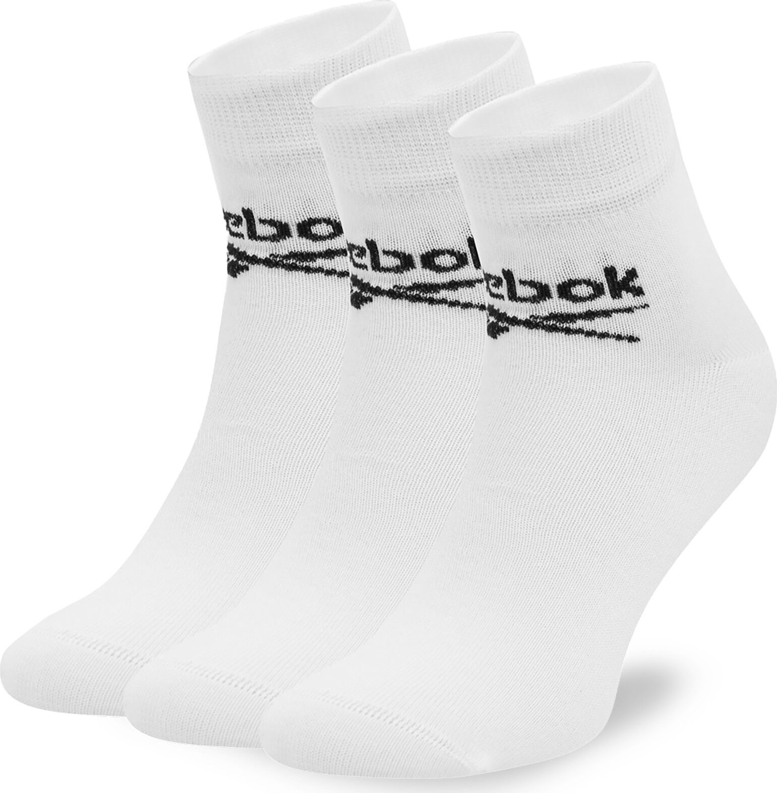 Sada 3 párů vysokých ponožek unisex Reebok R0429-SS24 (3-pack) Bílá