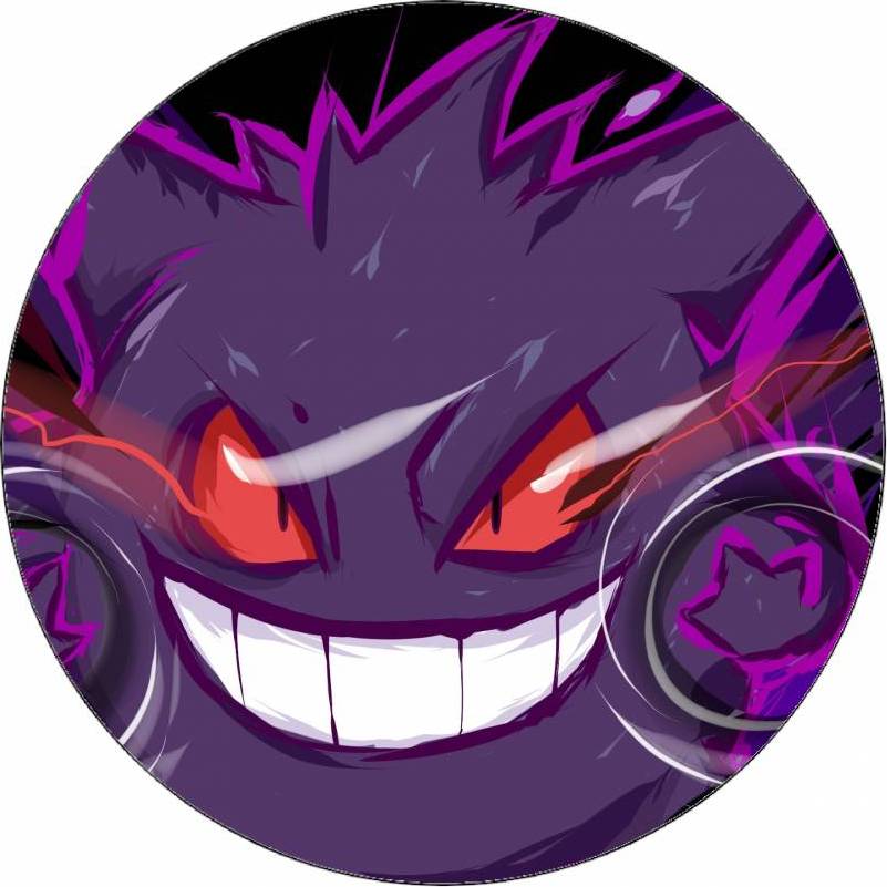 Jedlý papír Pokémon Gengar 19,5 cm - Pictu Hap