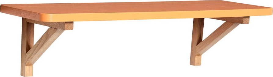 Oranžová police v dekoru dubu 60 cm Arki – Hübsch