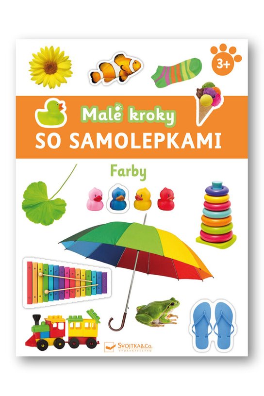 Malé kroky so samolepkami Farby