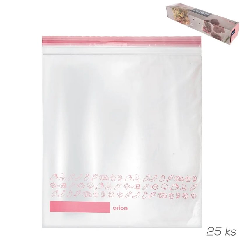 ORION Sáček ZIP 25ks 34x27cm