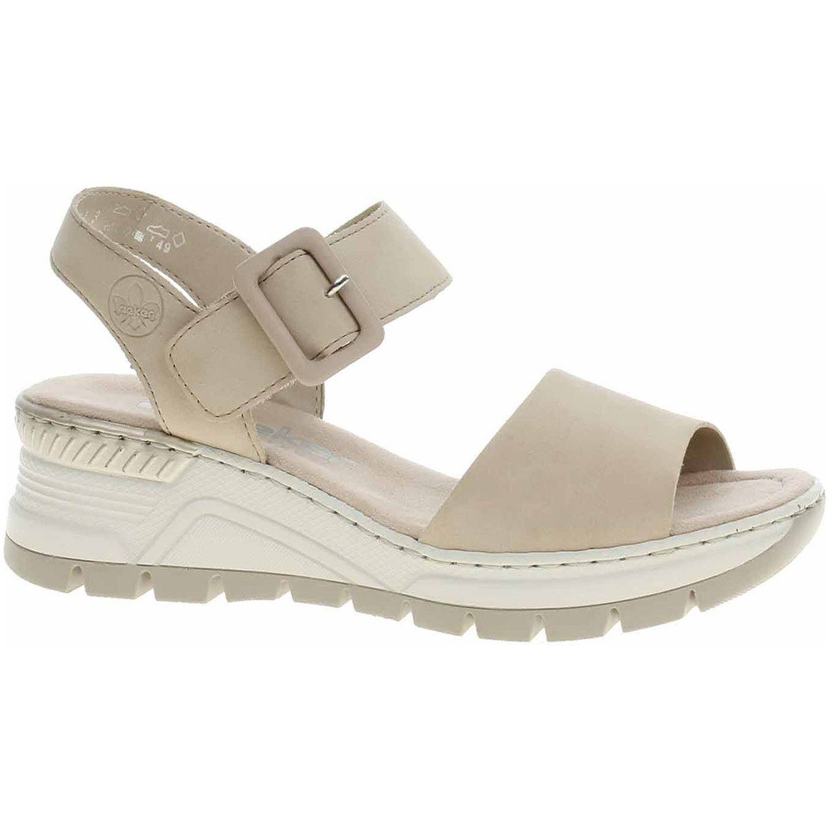 Rieker  Dámské sandály  66466-60 beige  Béžová
