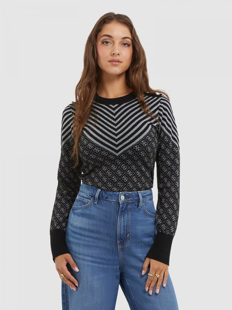 Guess dámský černý svetr - S (F9P8)