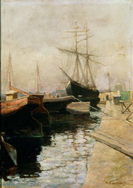 Wassily Kandinsky Wassily Kandinsky - Obrazová reprodukce The Port of Odessa, 1900, (26.7 x 40 cm)