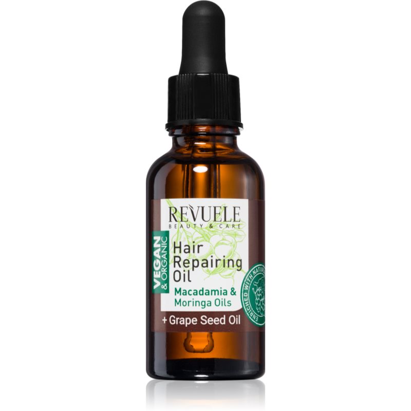 Revuele Vegan & Organic Hair Repairing Oil vyživující olej pro posílení vlasů 30 ml