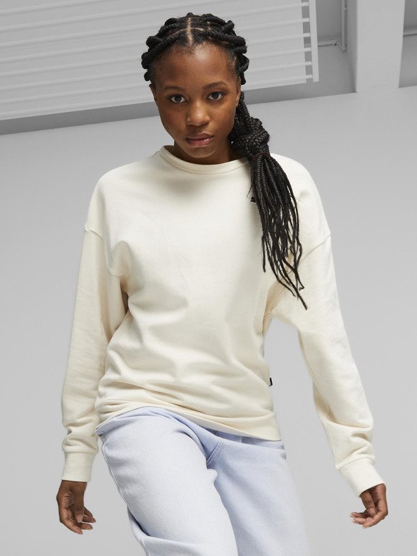Puma Better Essentials Crew Mikina Bílá