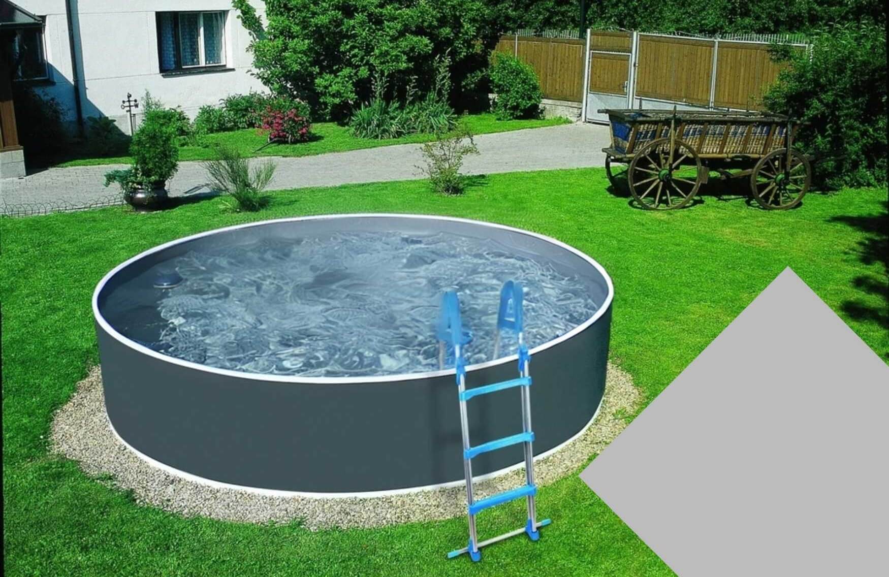 Planet Pool CF Planet Pool Bazénová fólie Grey pro bazén průměr 3,6 m x 0,92 m